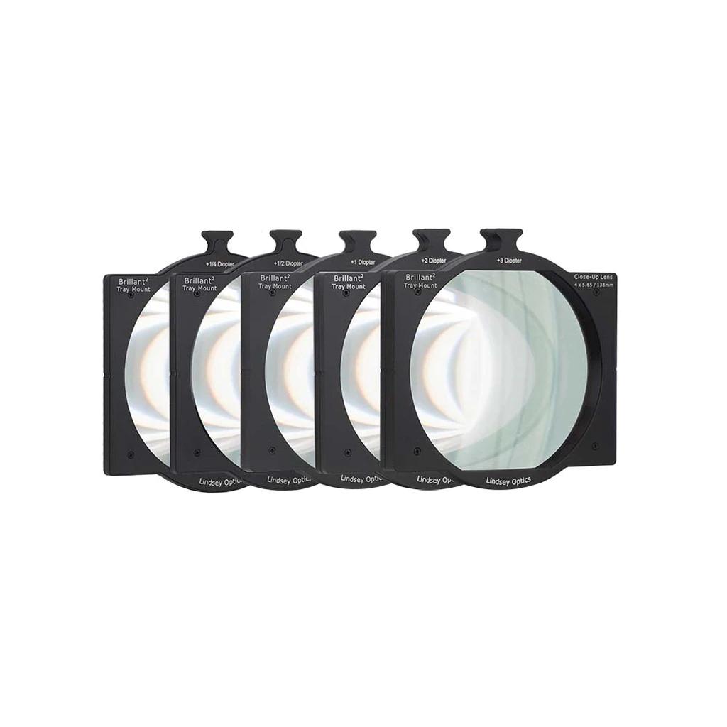 [L-4565-RSTREAK-BLUE-SET] Lindsey Optics - Set of Seven 4x5.65" Blue Rota-Streak™ Filters