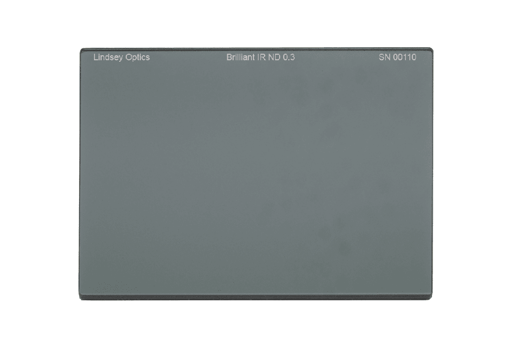[L-4565-ND03-IR-AR] Lindsey Optics - 4" x 5.650" Filtre Brilliant FS IR ND 0.3 avec traitement antireflet