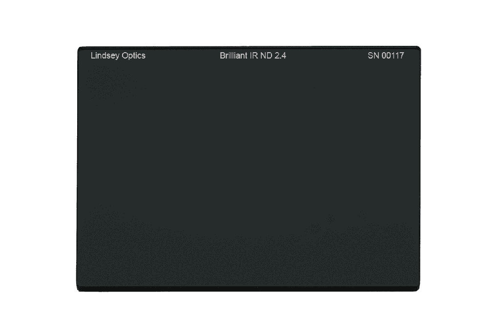 Lindsey Optics - 4" x 5.650" Brilliant IR ND 2.4 Filter with Anti-Reflection Coating