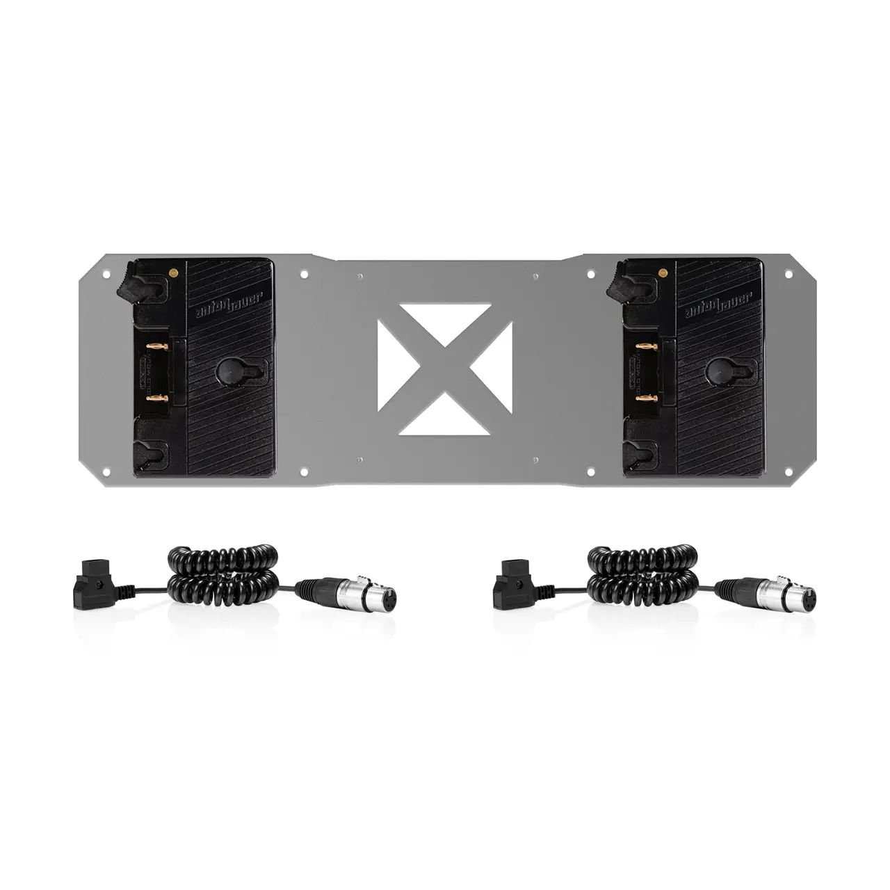 [2GMSB] Shape - 2 gold mount and 2 cables for Atomos sumo battery plate