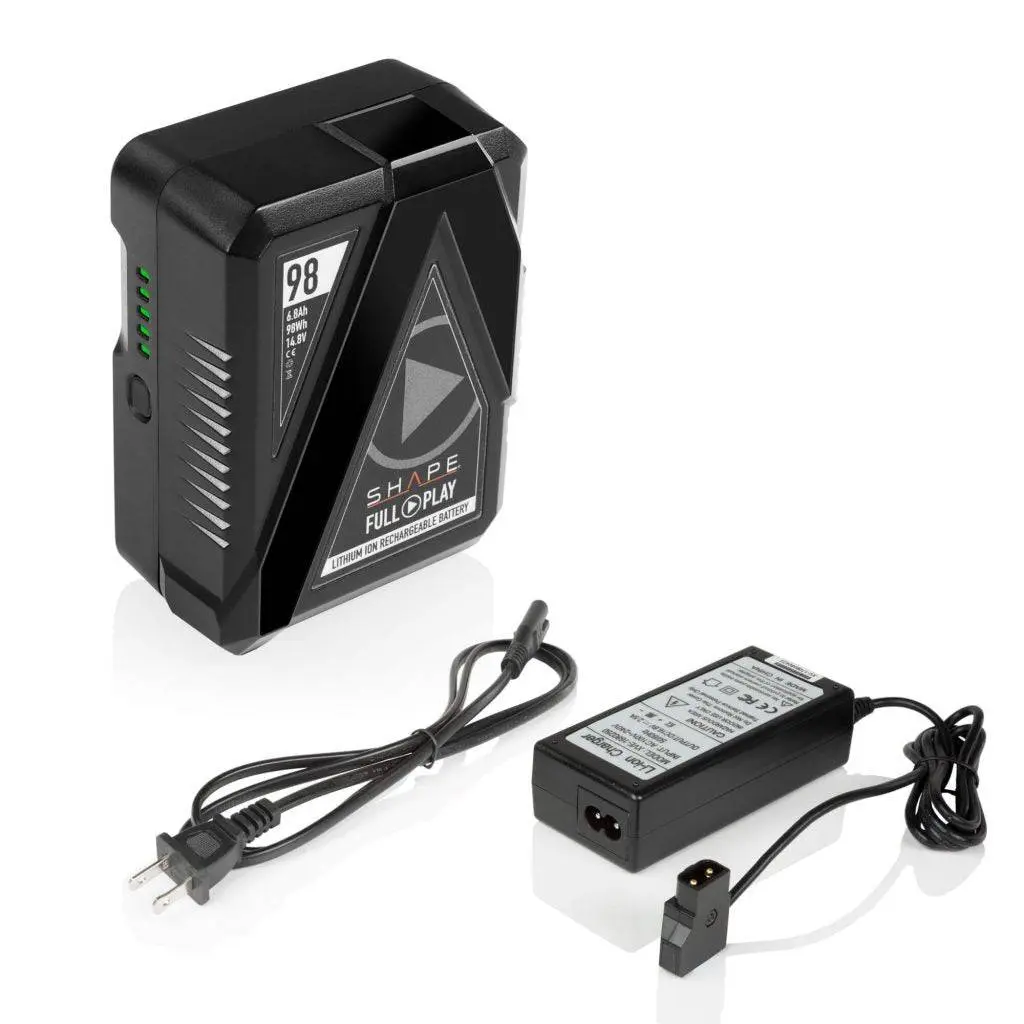 Shape - Batterie rechargeable Full Play 98 Wh V-Mount avec chargeur portable D-Tap Full Play