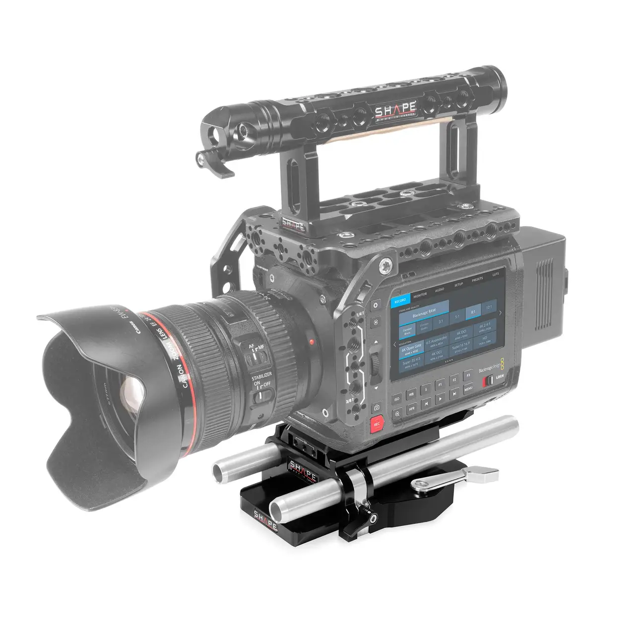 Shape - Blackmagic PYXIS 6K 15mm Plaque de fixation LWS Channel