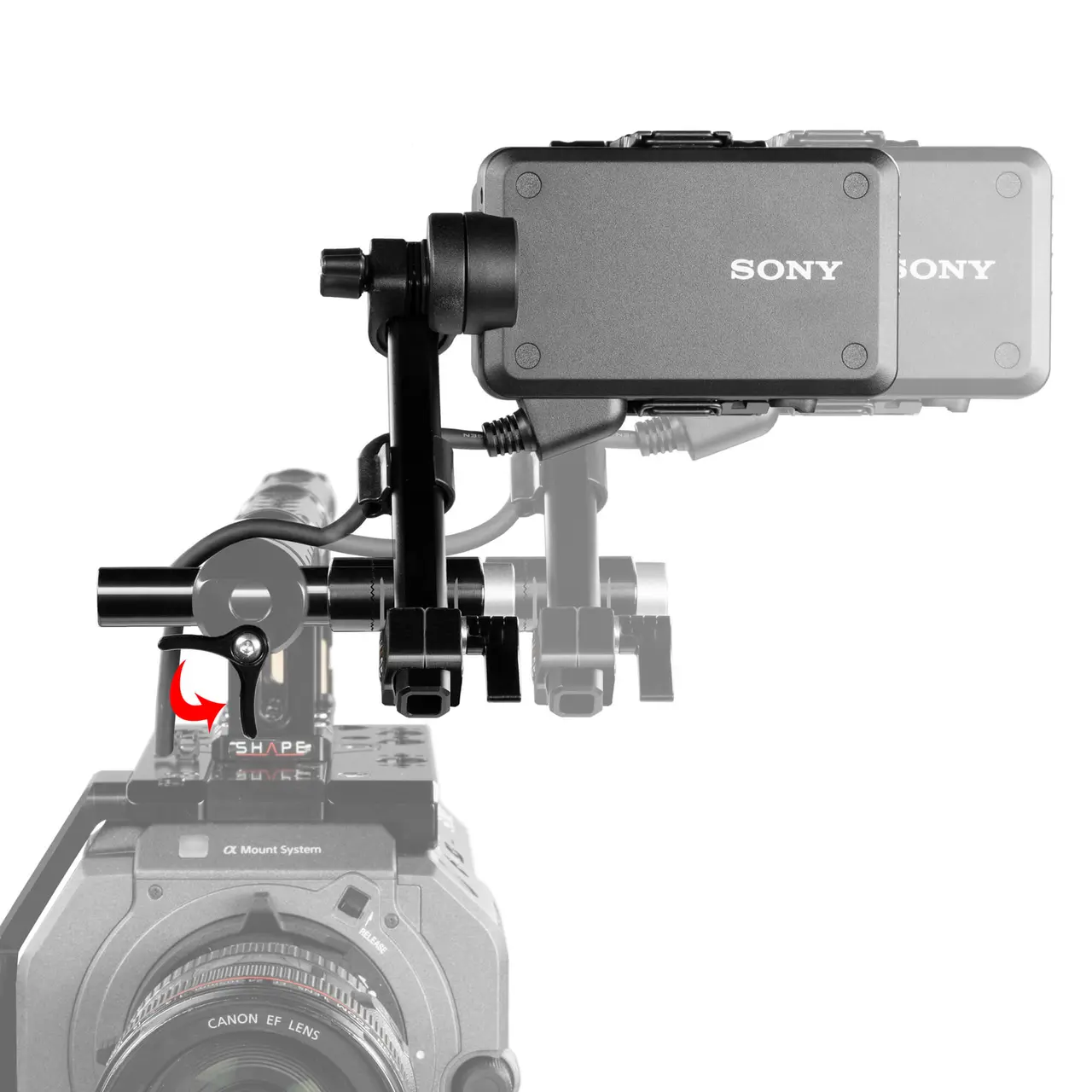 Shape - Fixation EVF Sony FX9