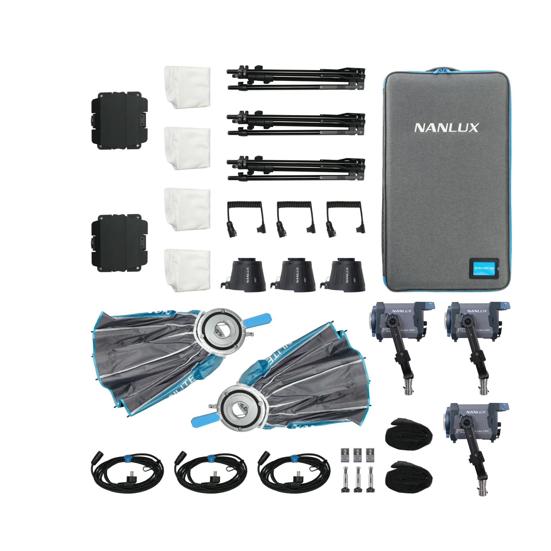 Nanlux - Kit de 3x Projecteurs Evoke 150C