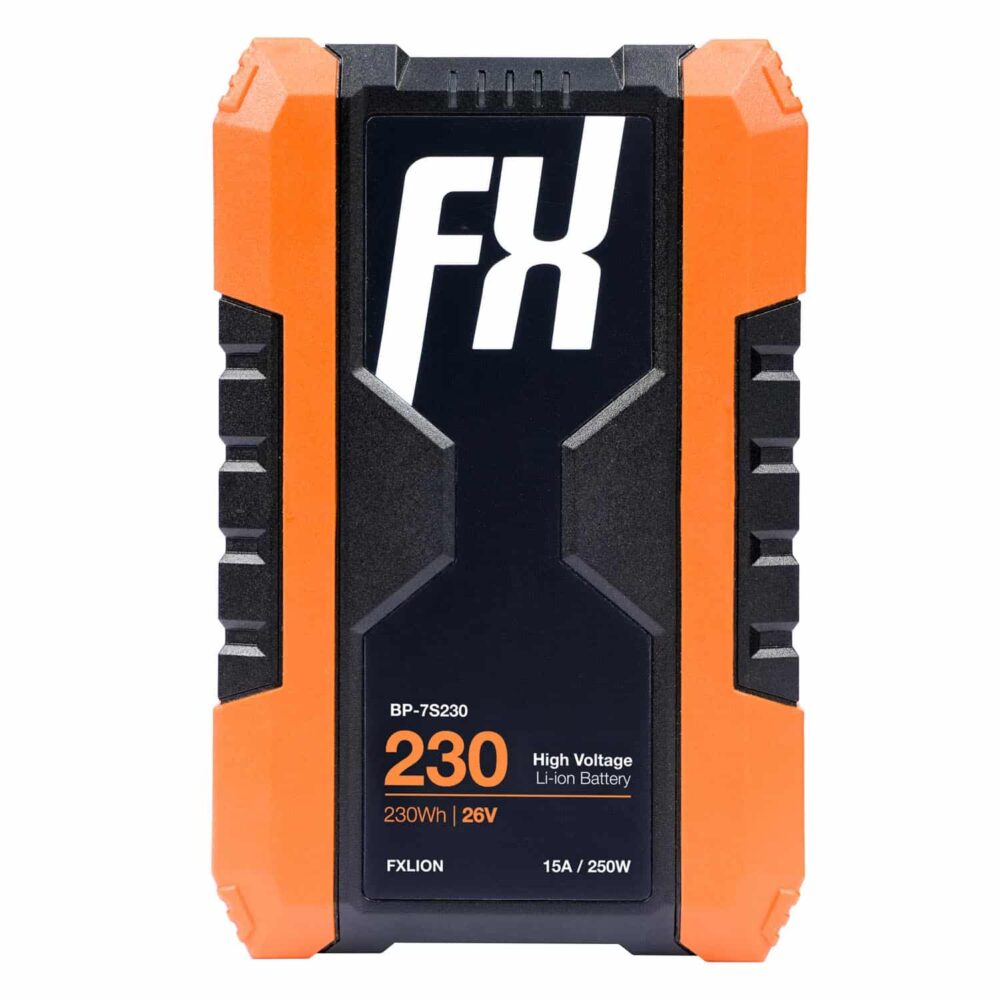 [BP-7S230] Fxlion - Batterie V-Mount, 26V, 230WH | Forte capacité de décharge