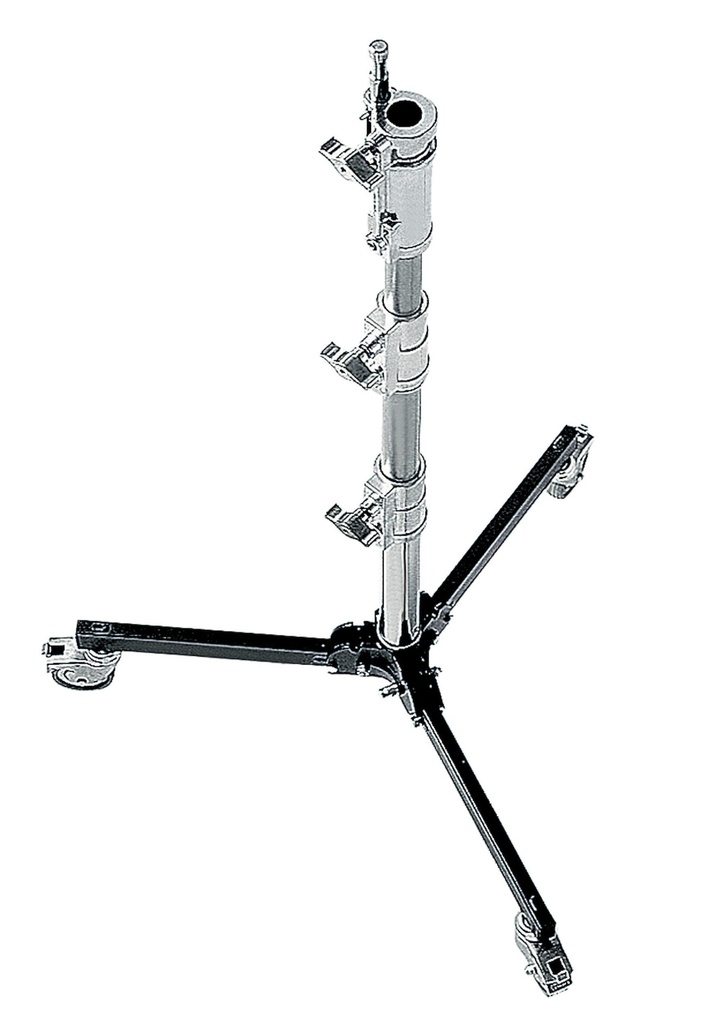 Avenger - Junior ladder 1.2 m on a foldable steel base with wheels