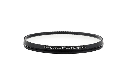 [L-112-CLEAR-AR-CANON] Lindsey Optics - 112mm Clear Filter for Canon Cine-Servo Lenses